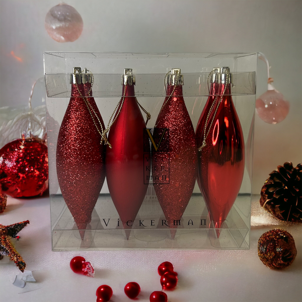 8 Pcs Tear Drop Ornament Set