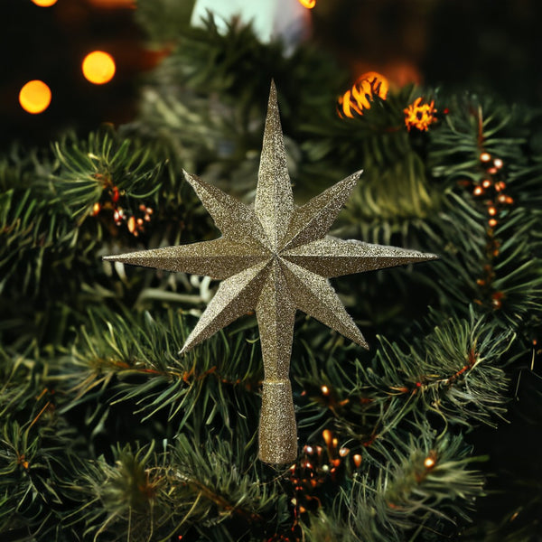 Glitter Star Tree Topper