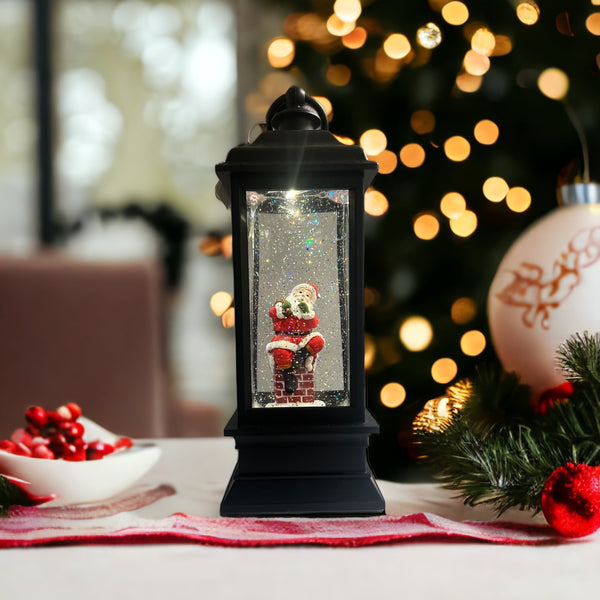 Snow Globe with Santa on Chimney