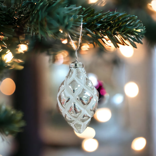 Glass Acorn Ornament