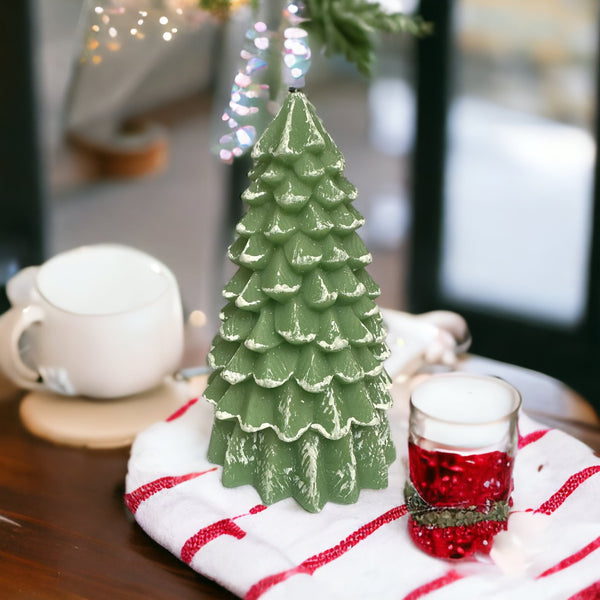 Faux Wax LED Christmas Tree Candle