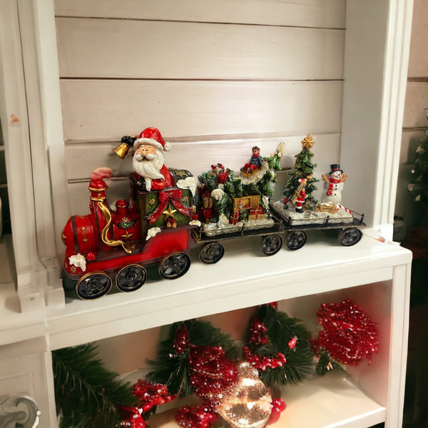 3 Pcs Santa Trolly Set