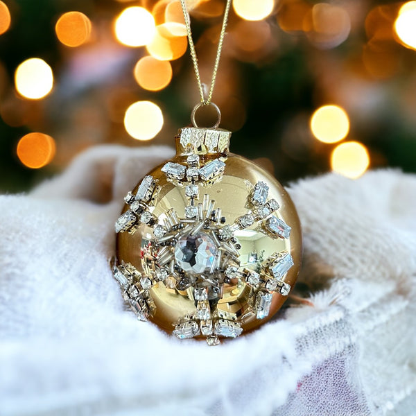 3" Jeweled Snowflake Ornament