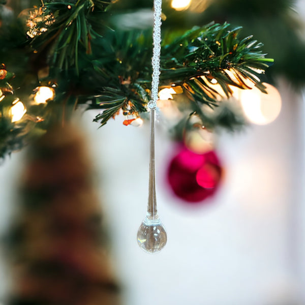 23" Crystal Tear Drop Ornament