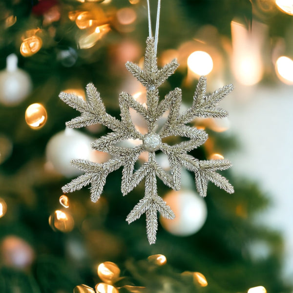 Glitter Snowflake Ornament