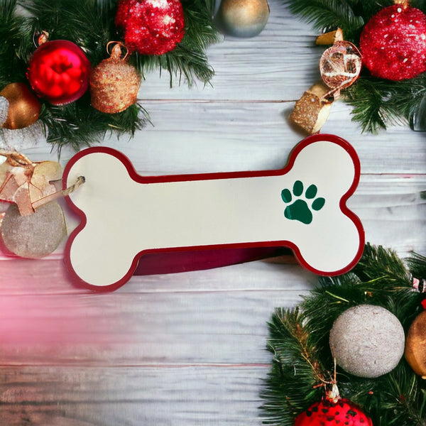 Personalizable Dog Bone Ornament